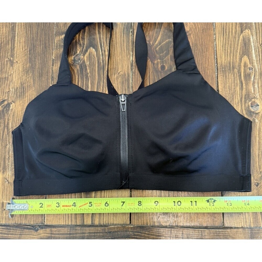 Victoria’s Secret Knockout Front Close Zip Sport Bra 36D Black - Picture 5 of 7